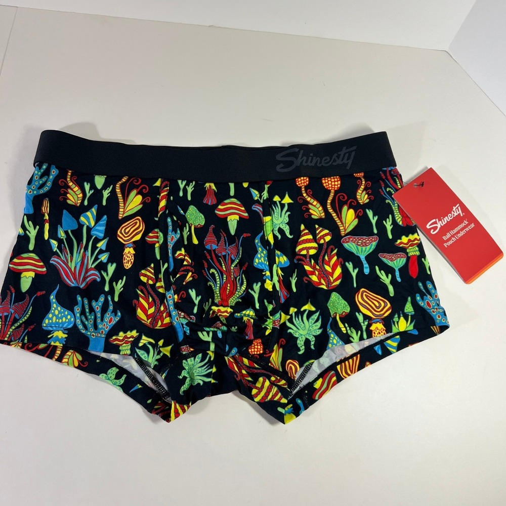 Shinesty Ball Hammock Pouch Underwear Boxer Trunk The Super Shroom Black M NWT